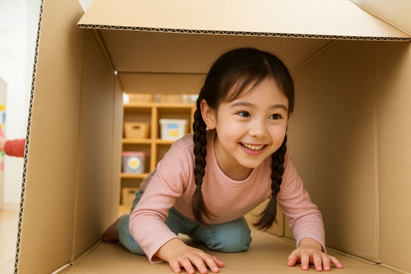 段ボールトンネル