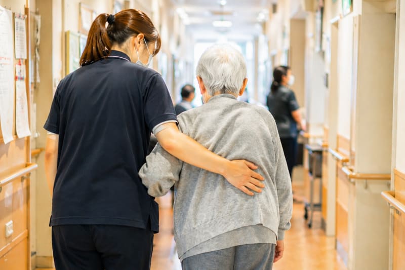 利用者さんを支える介護職