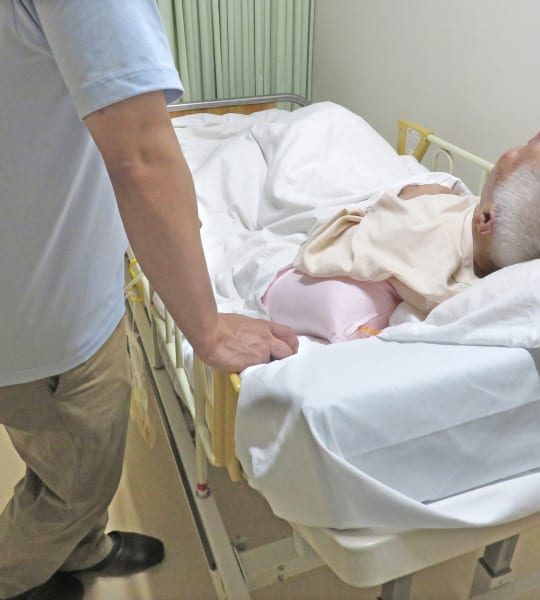 利用者の家族の男性