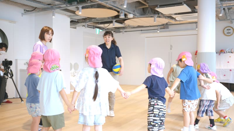 杉山さんと子ども達